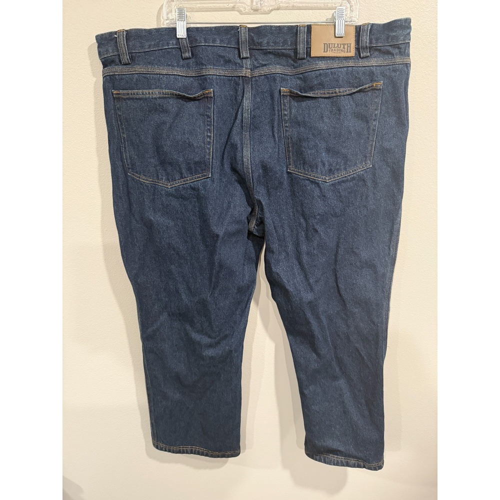 Duluth Trading‎ Co. Straight Jeans Men's 46 X 28 Blue Denim High-Rise Dark Wash - Picture 2 of 11